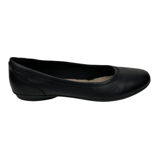 Shoes Flats By Clarks In Black, Size:9.5