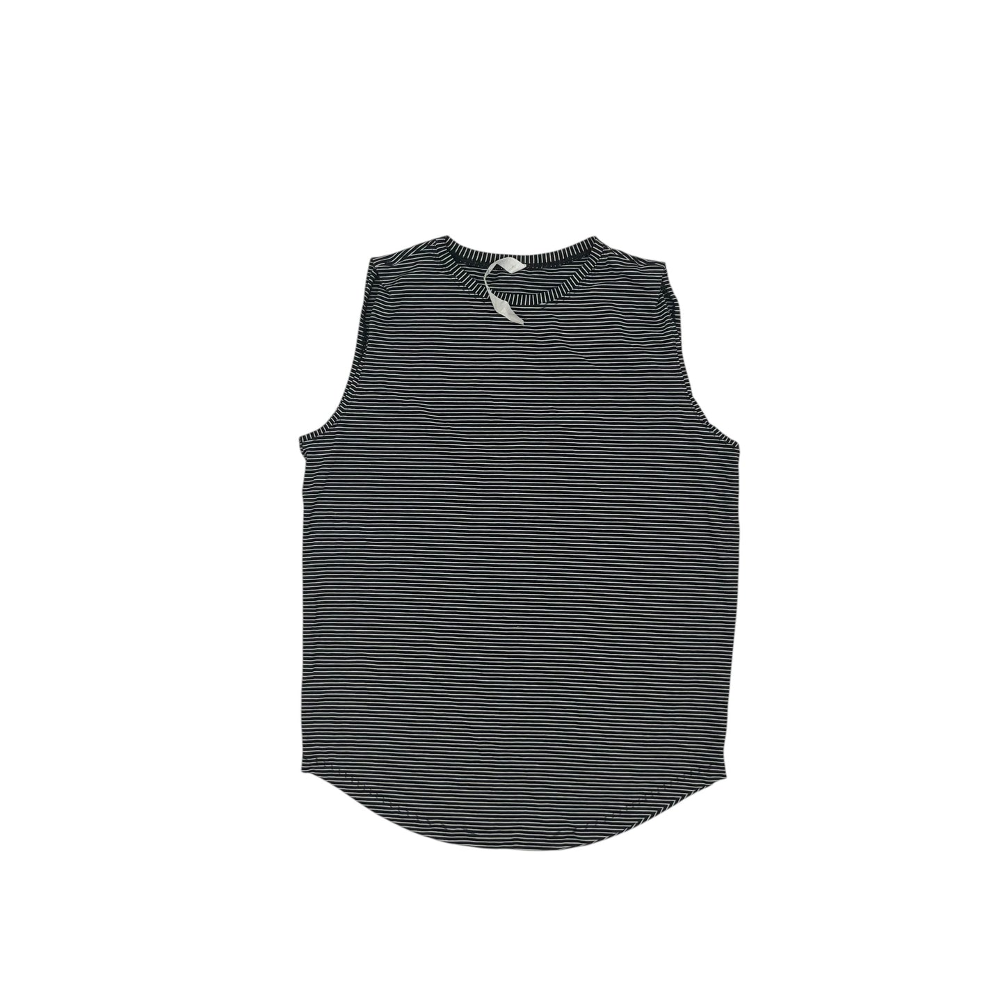 Athletic Tank Top By Lululemon In Black & White, Size:S