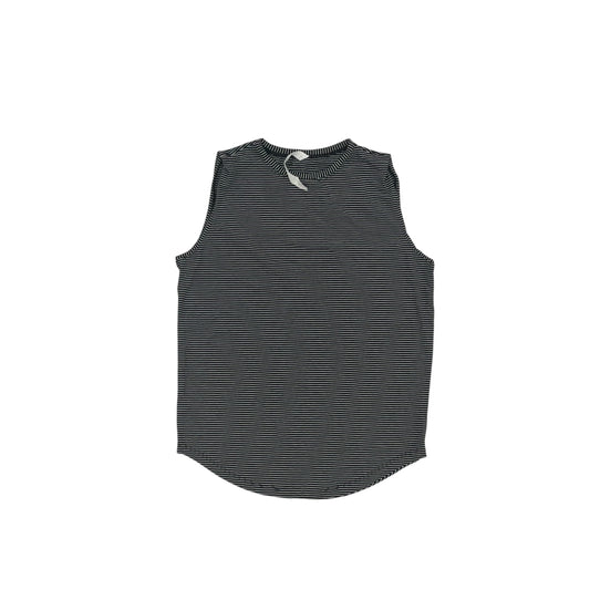 Athletic Tank Top By Lululemon In Black & White, Size:S