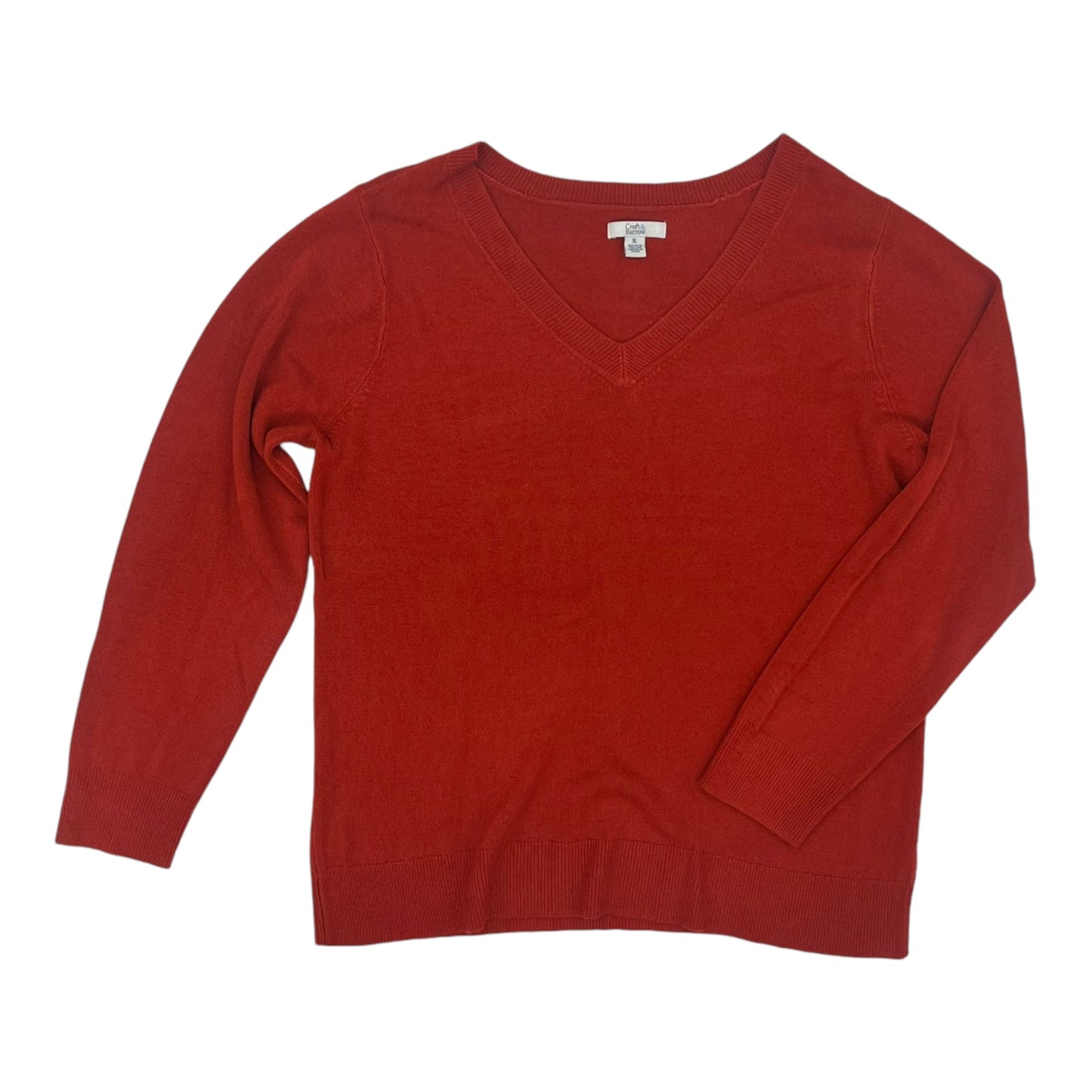 Sweater By Croft And Barrow In Red, Size:Xl