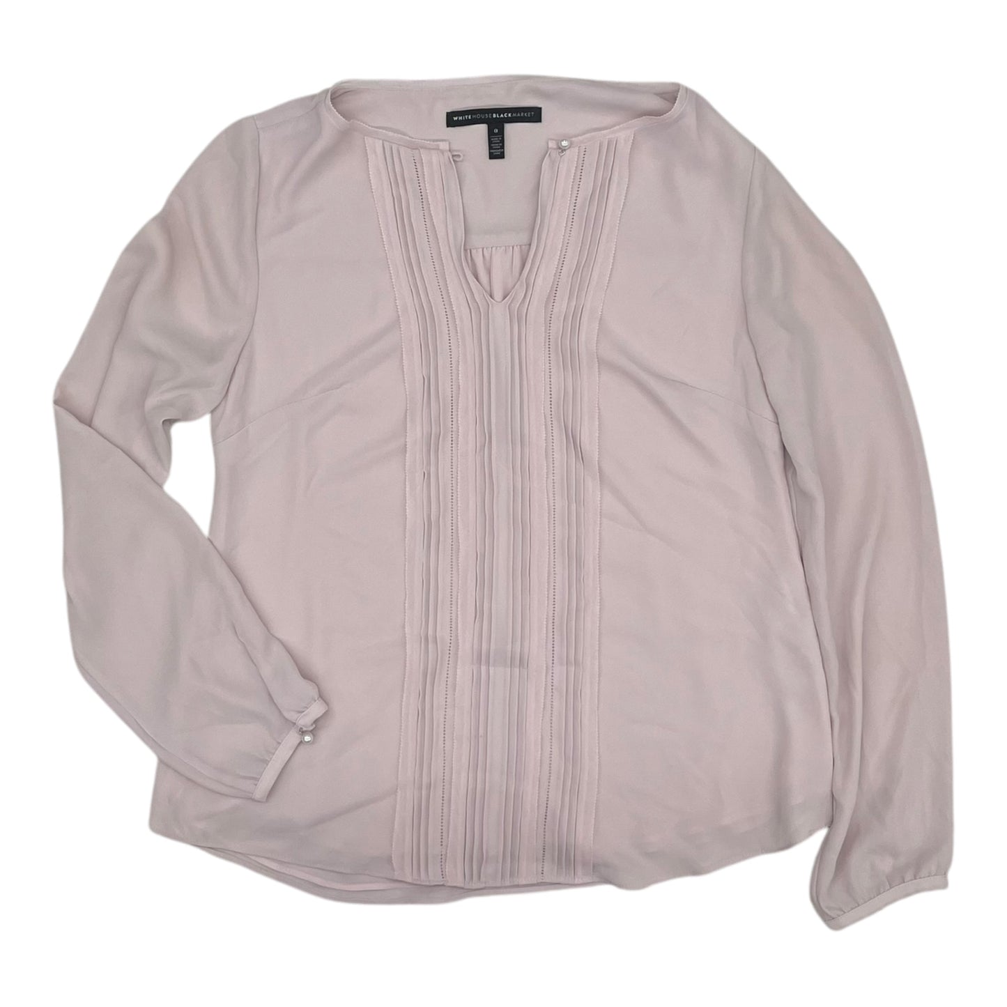 Blouse Ls By White House Black Market In Pink, Size:Xs