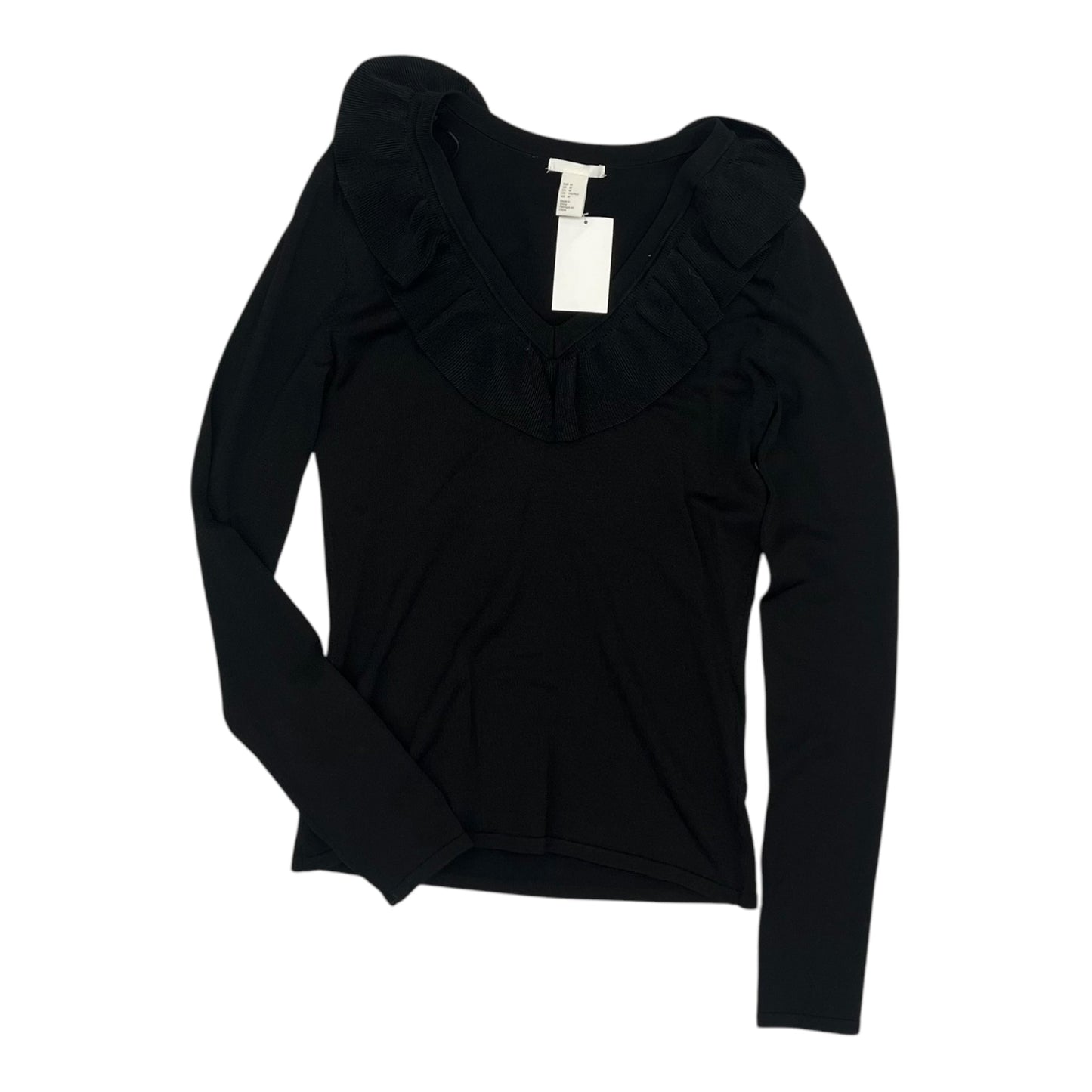 Top Ls By H&M In Black, Size:M