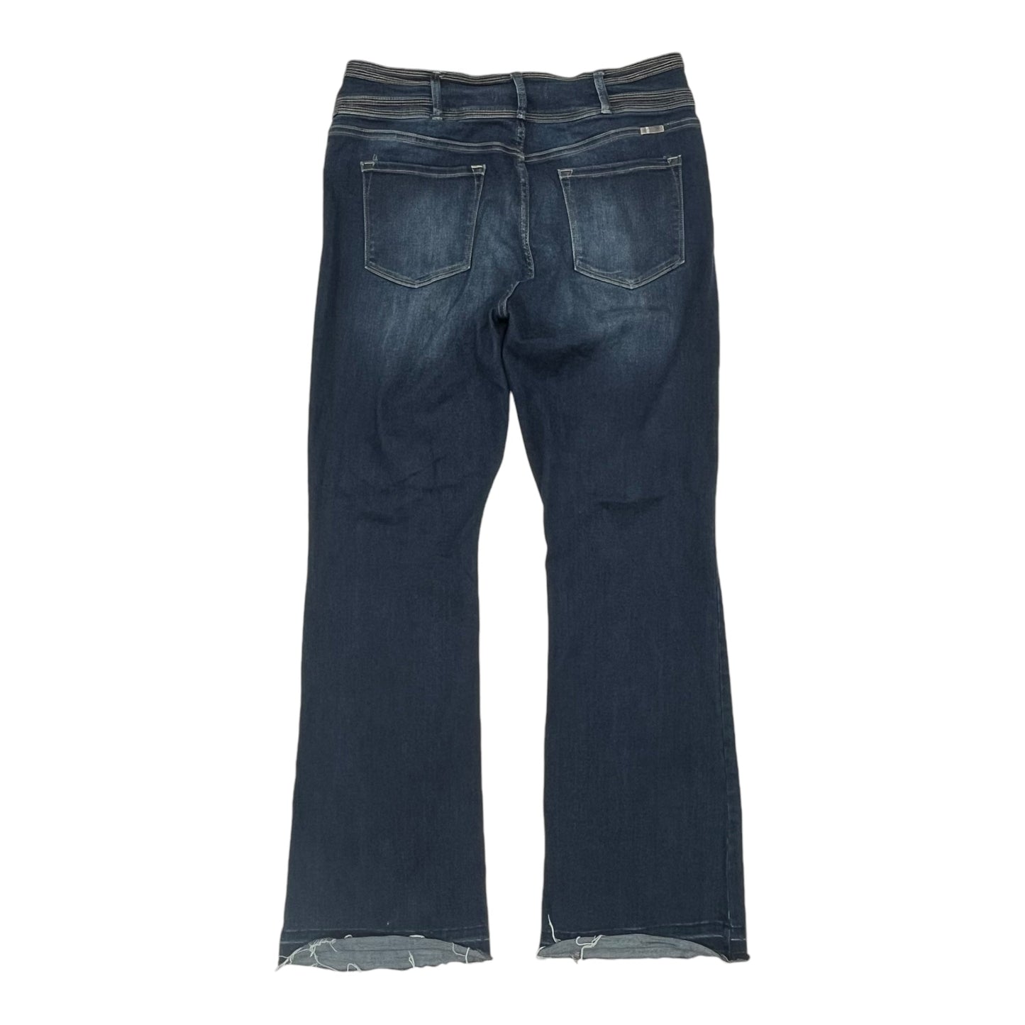 Jeans Boot Cut By Kancan In Blue Denim, Size:14