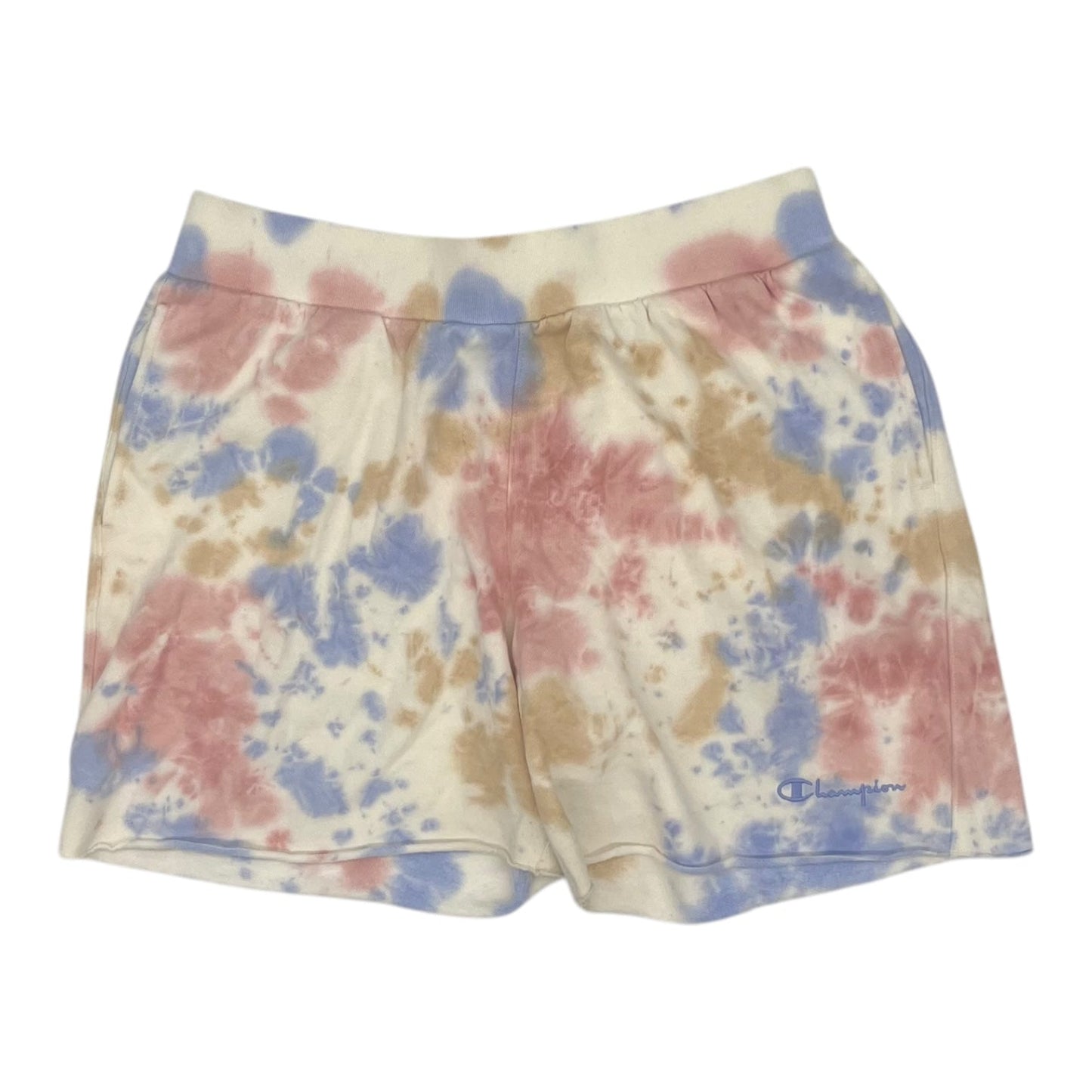 Athletic Shorts By Champion In Tie Dye Print, Size:L