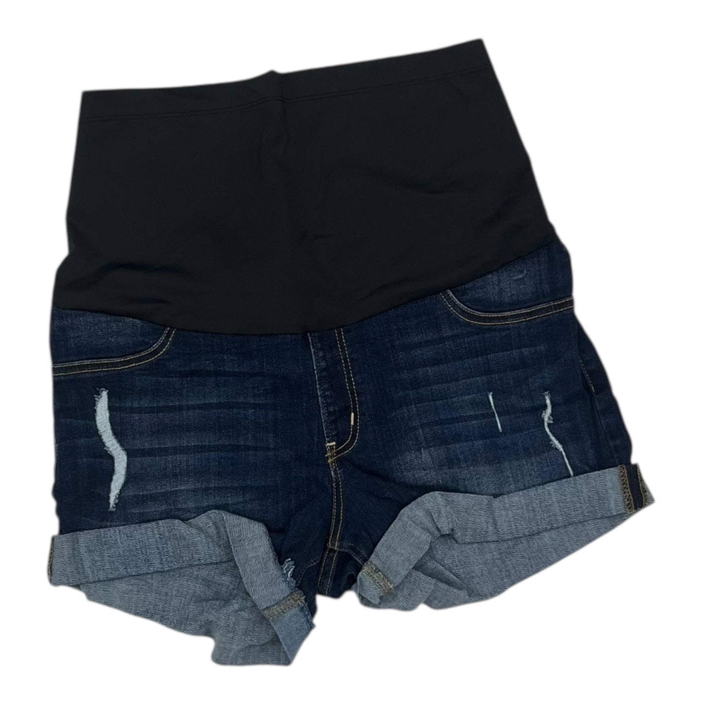 Mat Shorts By Just Black In Blue Denim, Size:12