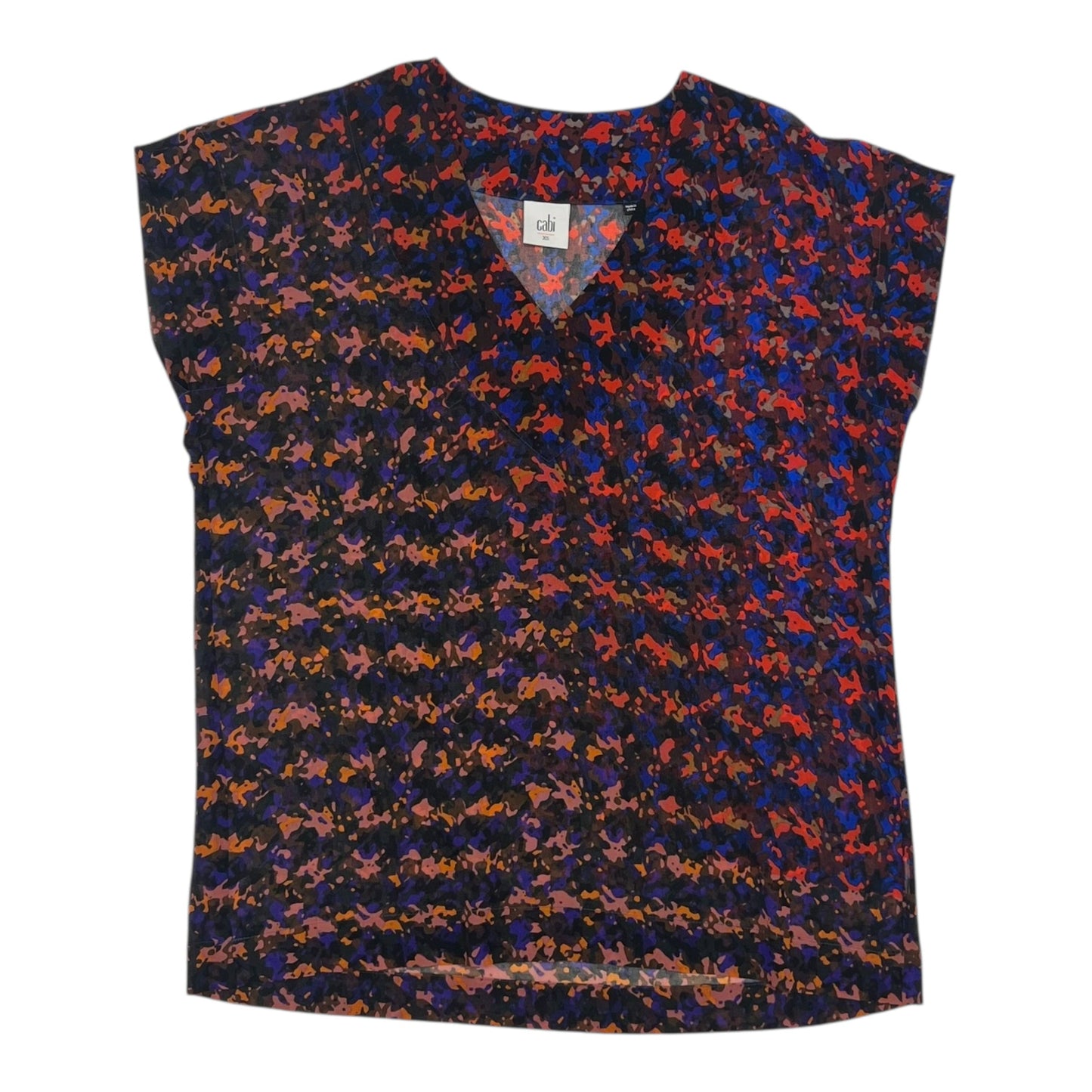 Blouse Ss By Cabi In Blue & Red, Size:Xs