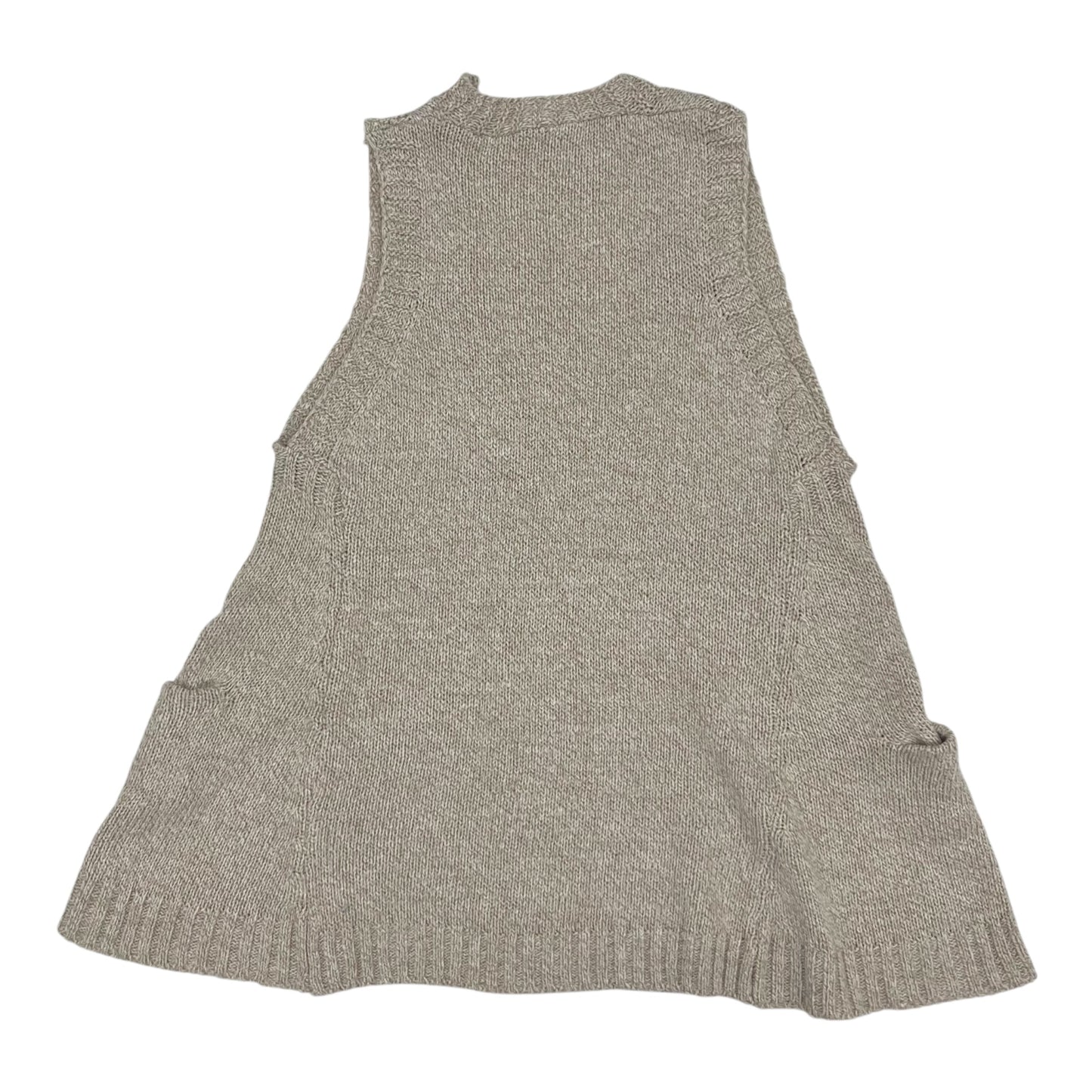 Vest Sweater By Clothes Mentor In Tan, Size:Osfm