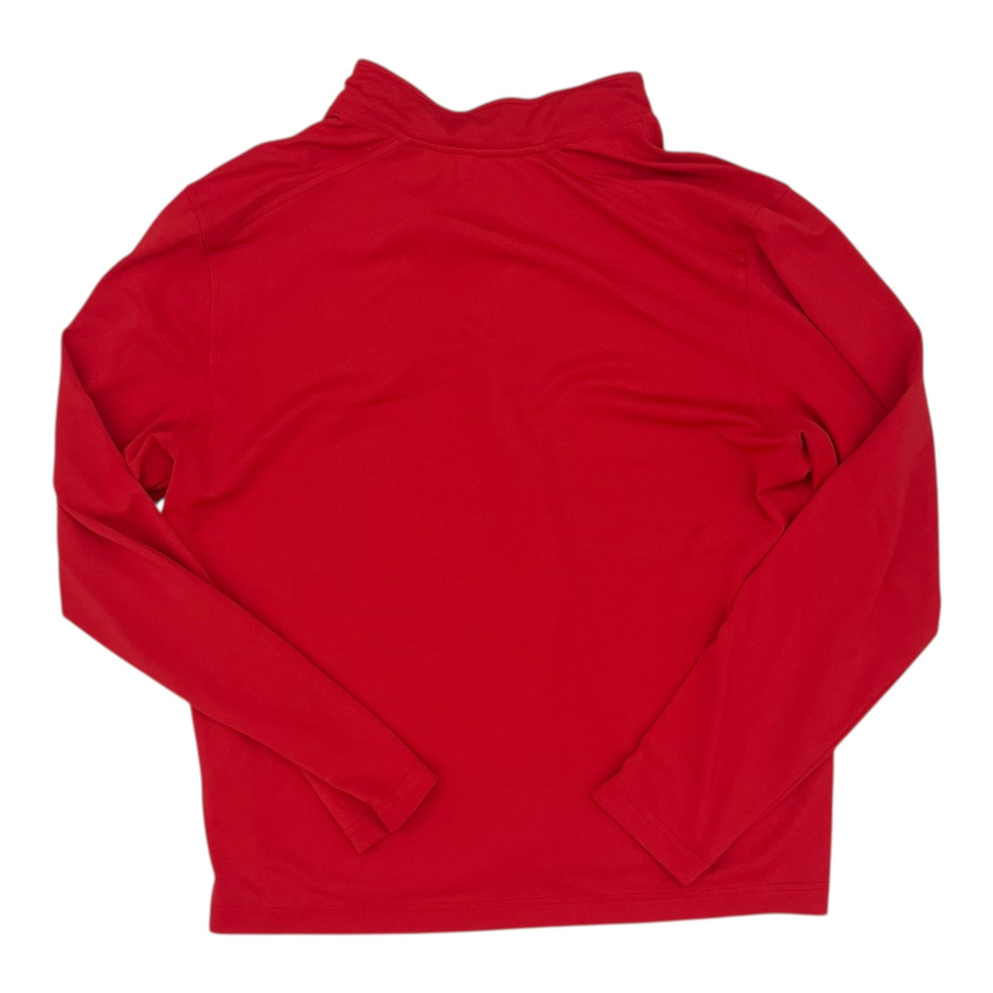 Athletic Top Ls Collar By Cutter And Buck In Red, Size:L