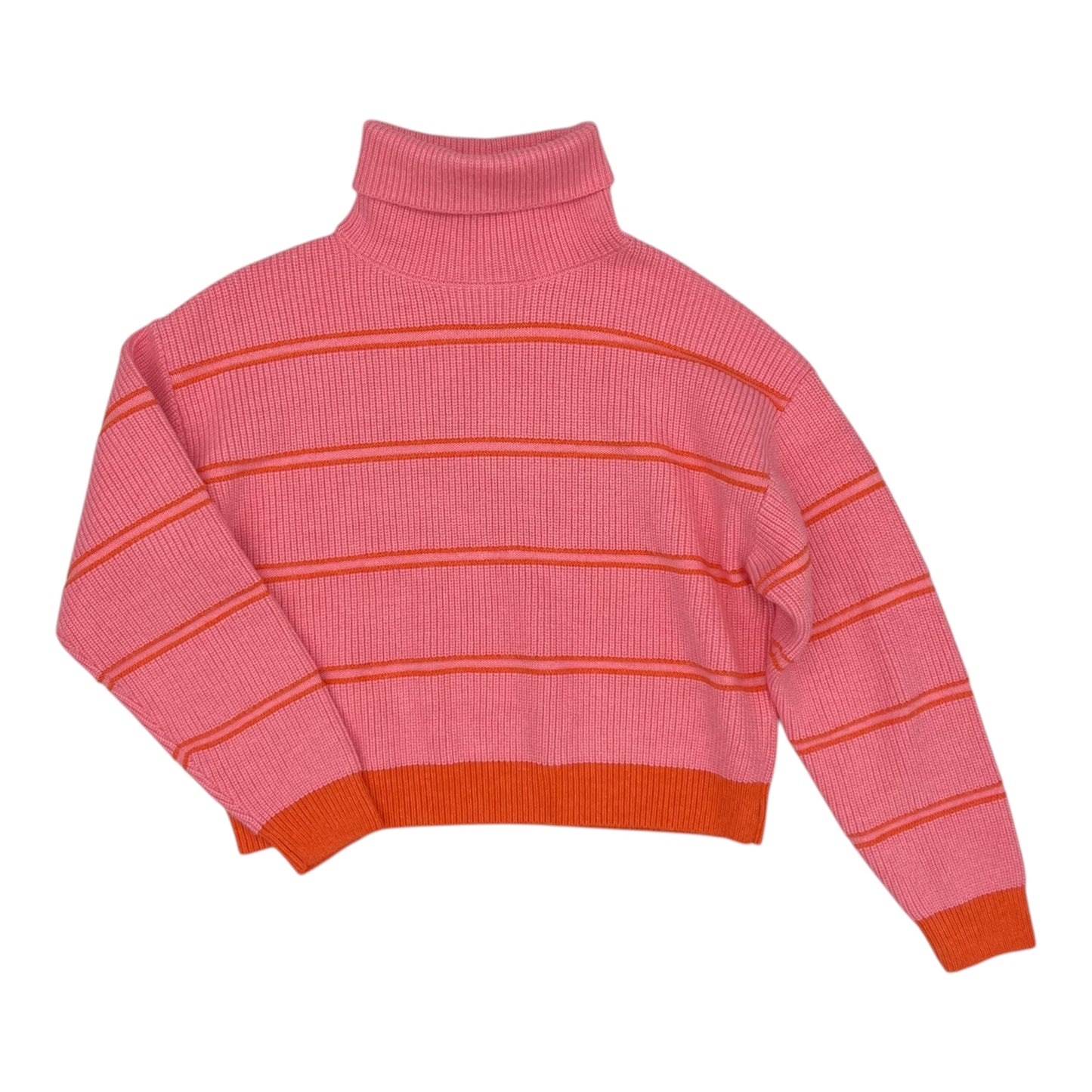 Sweater By Flat White In Orange & Pink, Size:M