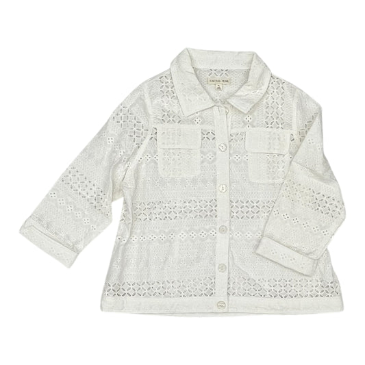 Jacket Other By Clothes Mentor In White, Size:Xl