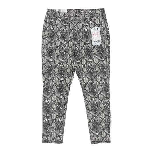 Jeans Skinny By Seven 7 In Snakeskin Print, Size:16