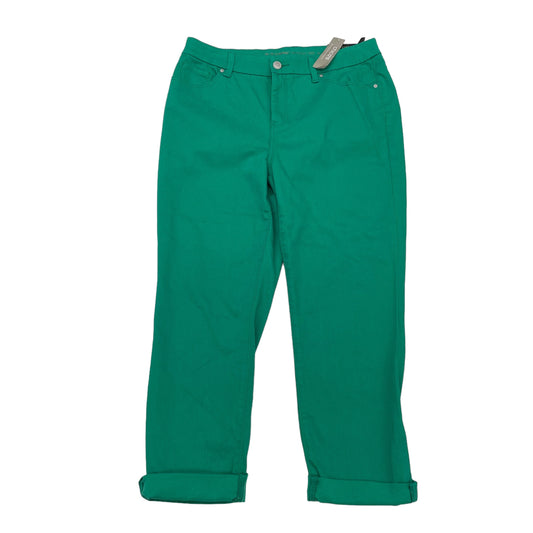 GREEN CHICOS PANTS CROPPED, Size 10