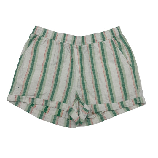 CREAM & GREEN OLD NAVY SHORTS, Size L