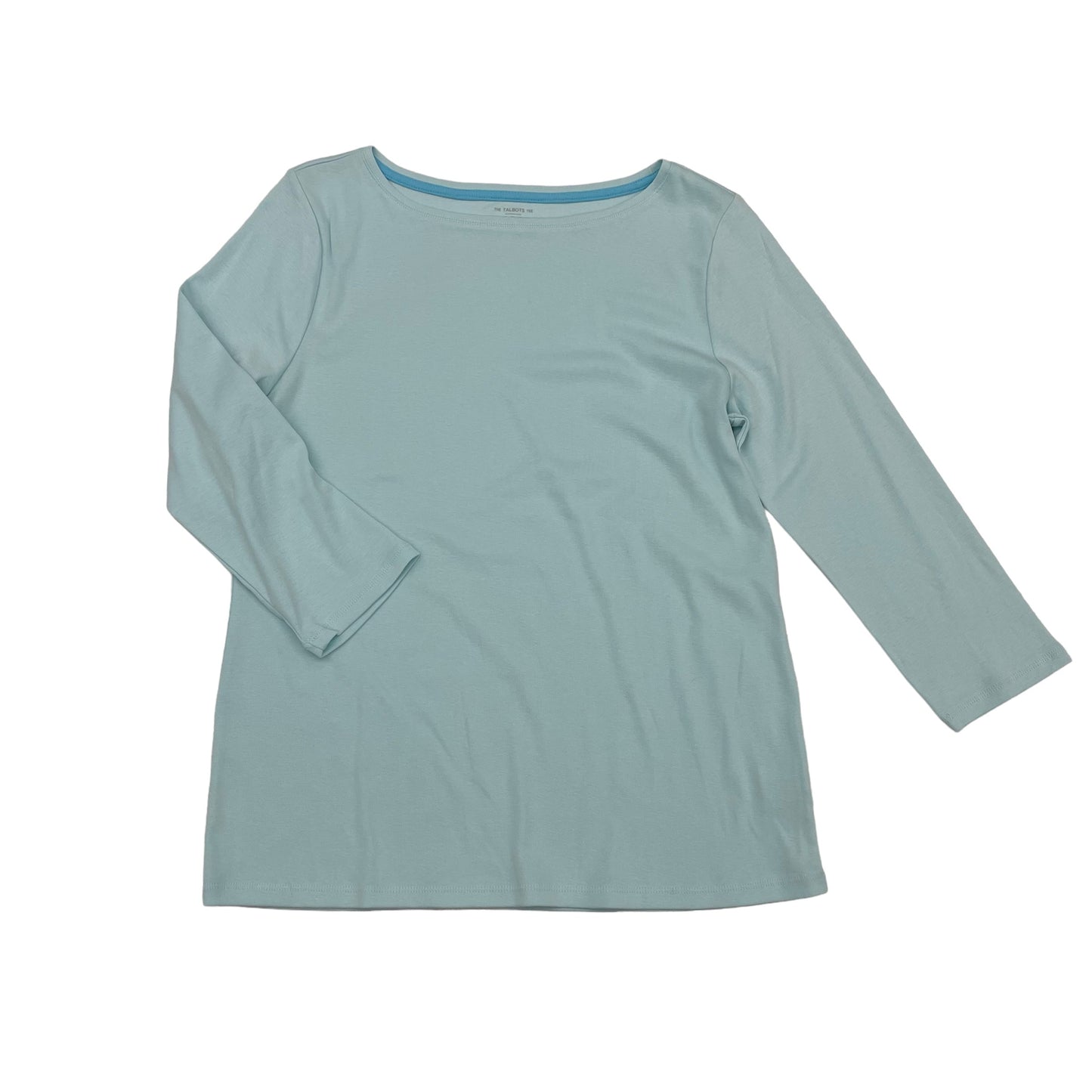 BLUE TALBOTS TOP 3/4 SLEEVE, Size L