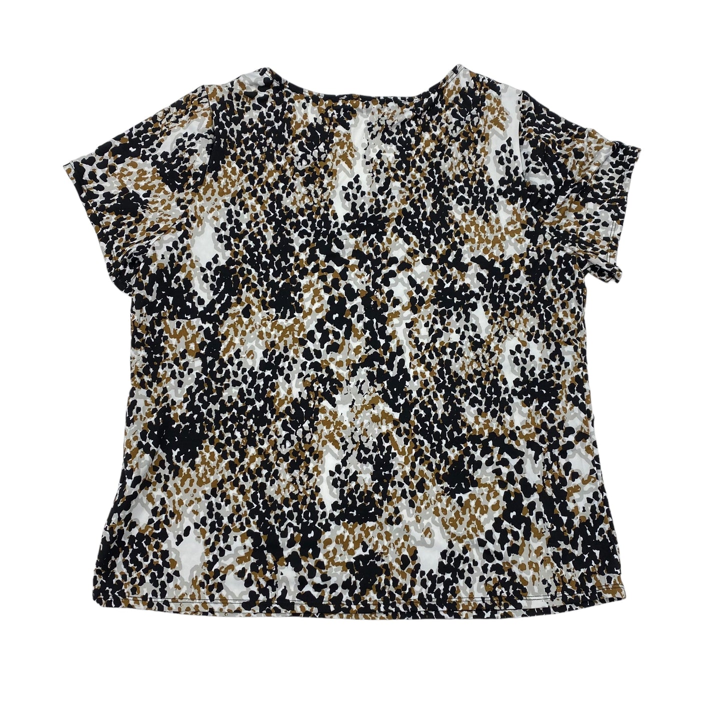 BLACK & TAN TOP SS by NOTATIONS Size:1X