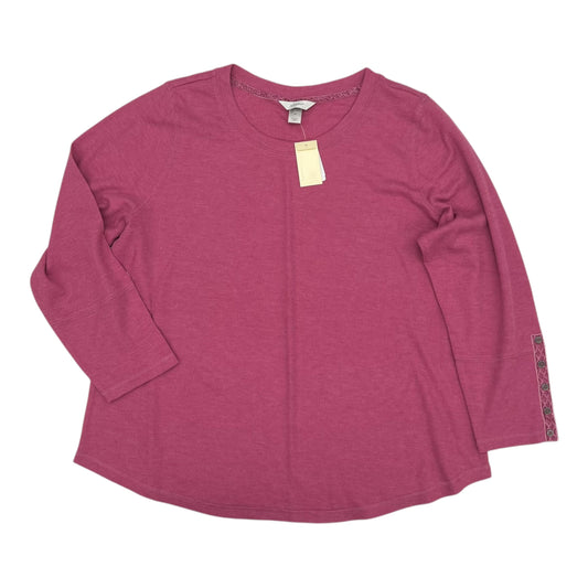 Top Ls By Cj Banks In Pink, Size:2X