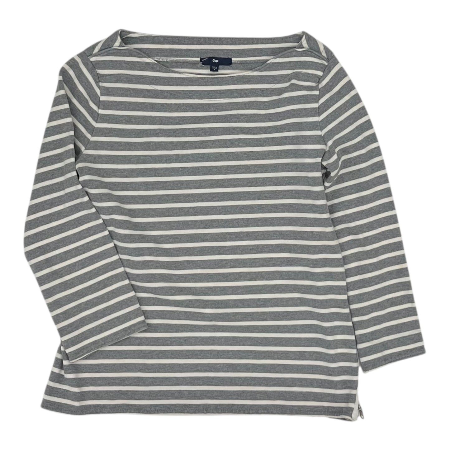 Top 3/4 Sleeve By Gap In Grey, Size:S