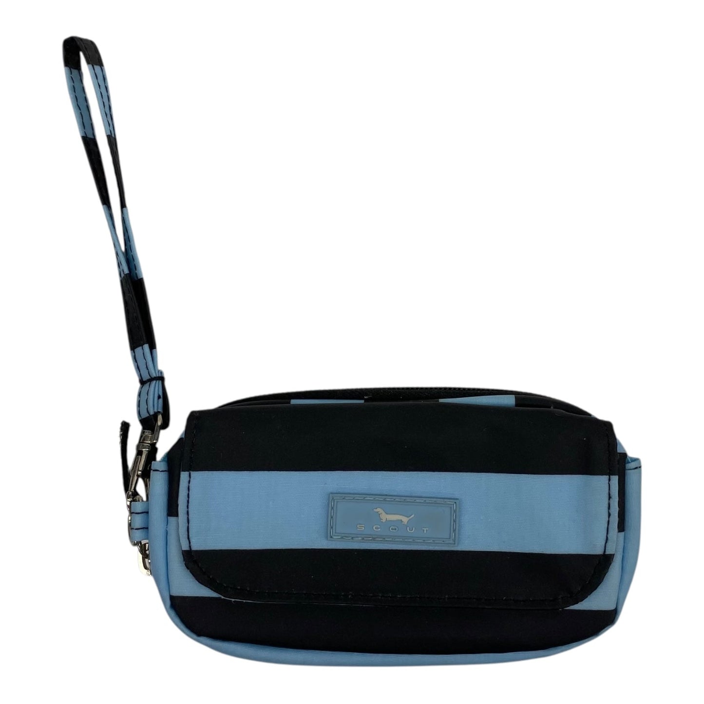 Wristlet By Clothes Mentor In Black & Blue, Size:Medium