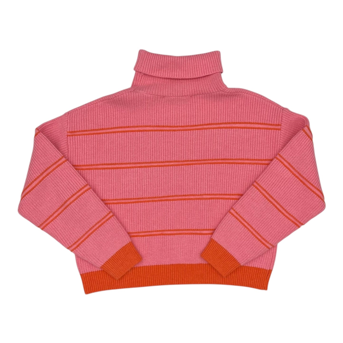 Sweater By Flat White In Orange & Pink, Size:M