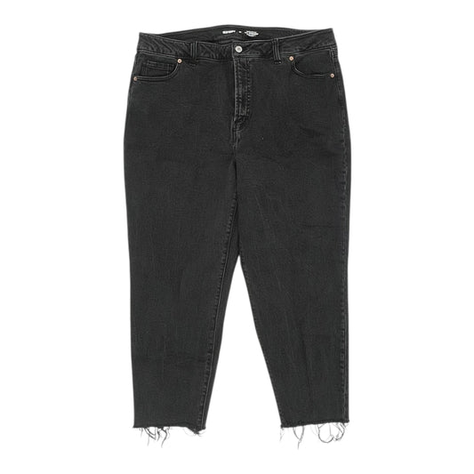 Jeans Straight By Old Navy In Black Denim, Size:20