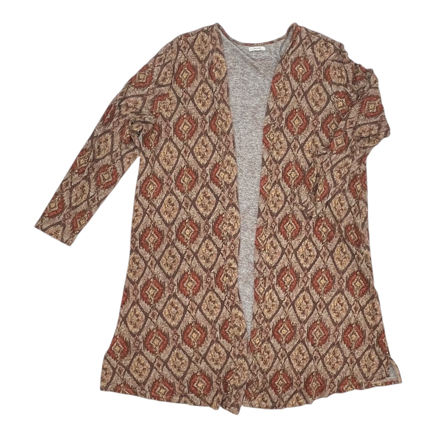 Cardigan By Maurices In Geometric Pattern, Size:2X