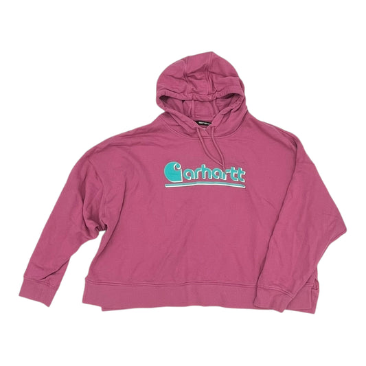 Sweatshirt Hoodie By Carhartt In Pink, Size:3X
