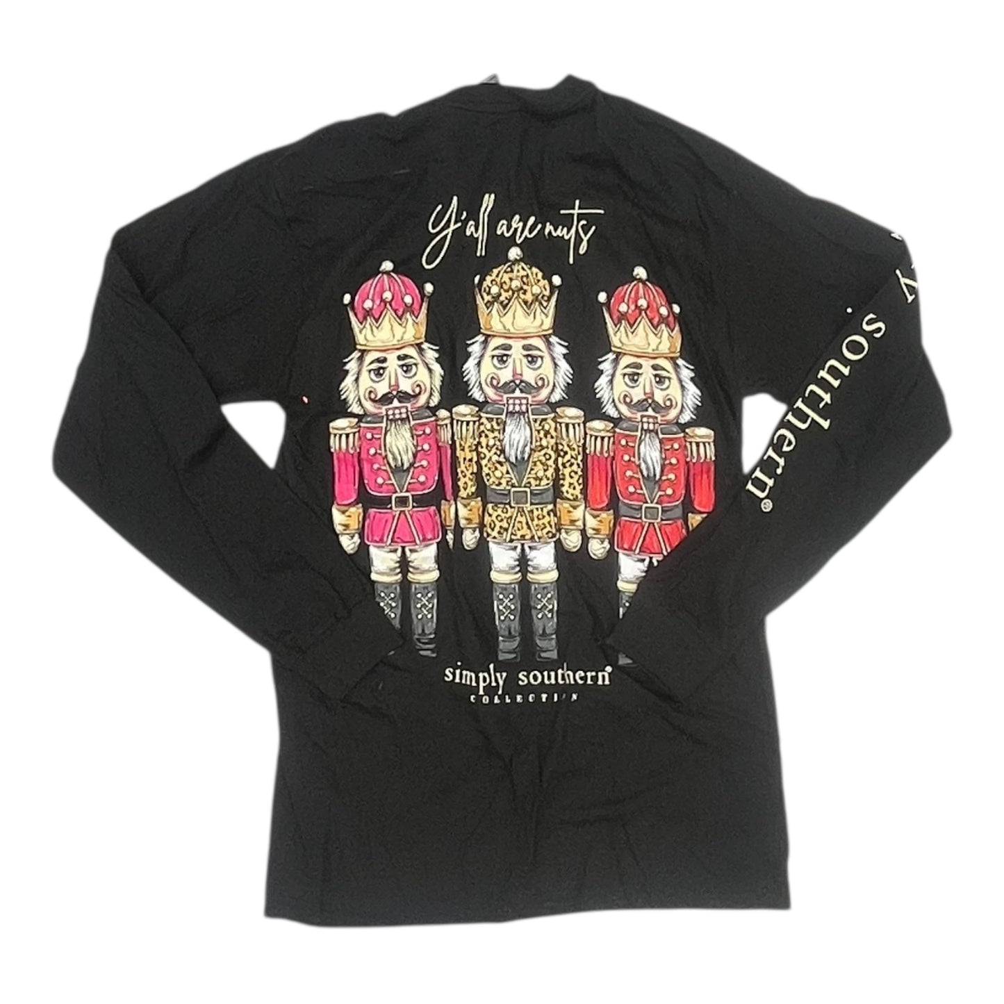 Top Ls By Simply Southern In Black, Size:S