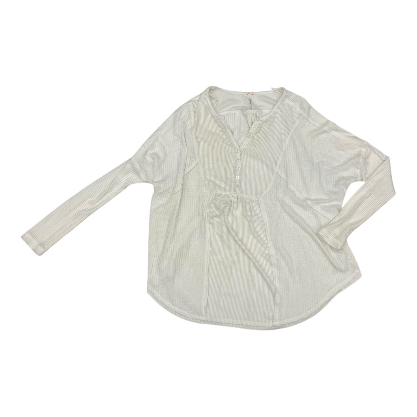 Blouse Ls By Free People In White, Size:M