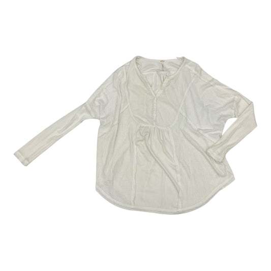 Blouse Ls By Free People In White, Size:M