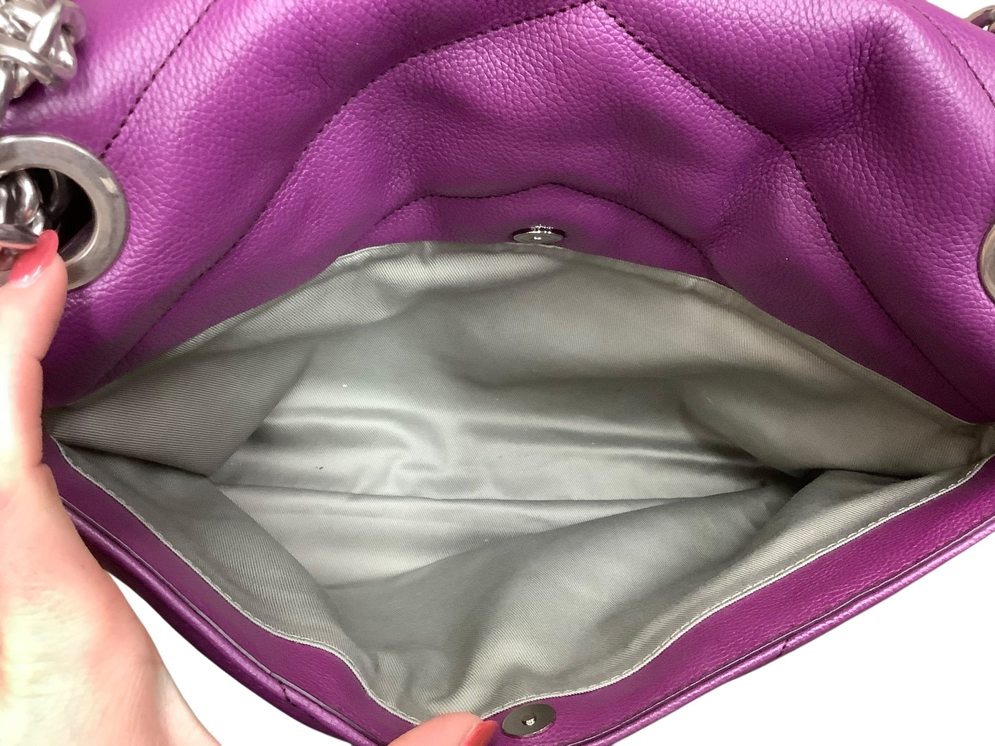 Handbag Designer By Rebecca Minkoff In Purple, Size:Large