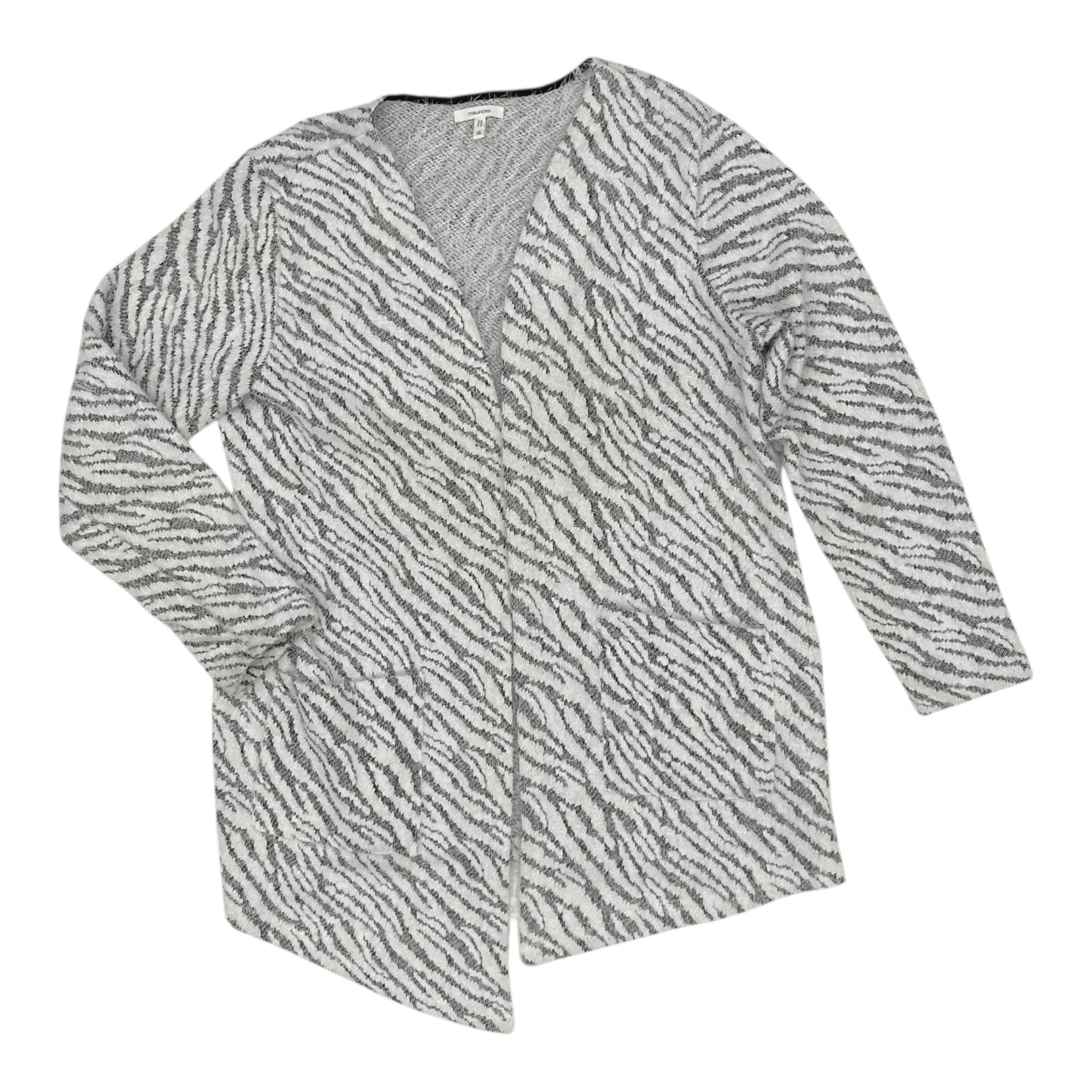 Sweater Cardigan By Maurices In Animal Print, Size:Xl