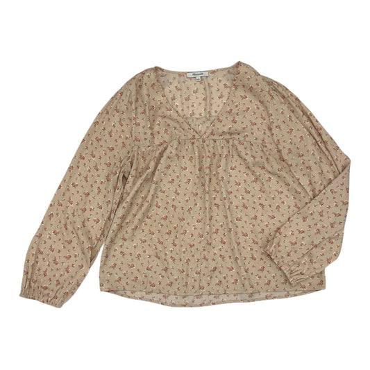 Blouse Ls By Madewell In Floral Print, Size:L