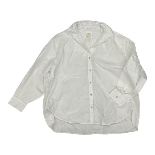 Blouse Ls By Aerie In White, Size:M