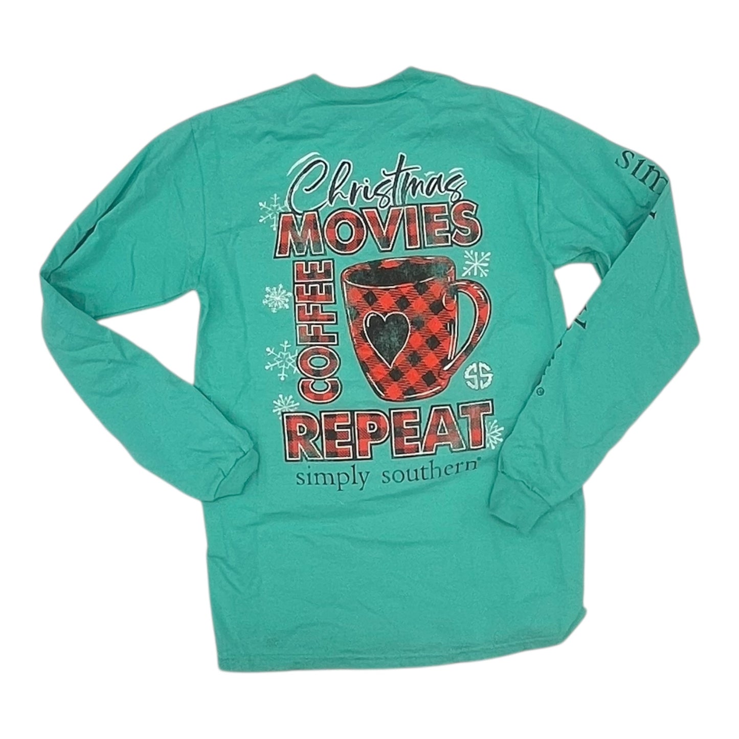 Top Ls By Simply Southern In Blue, Size:S