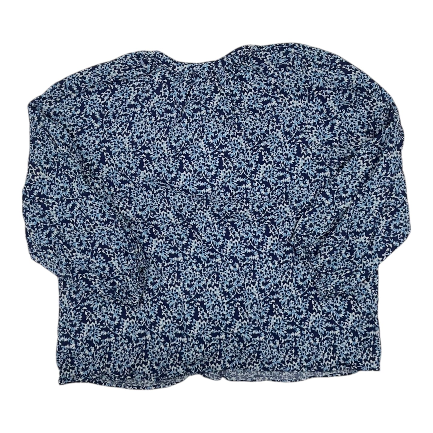 Blouse Ls By Gap In Blue, Size:Xl