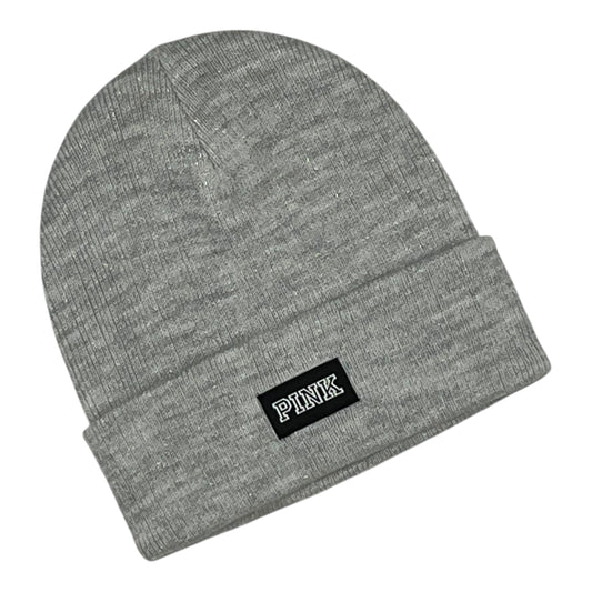 Hat Beanie By Pink In Grey
