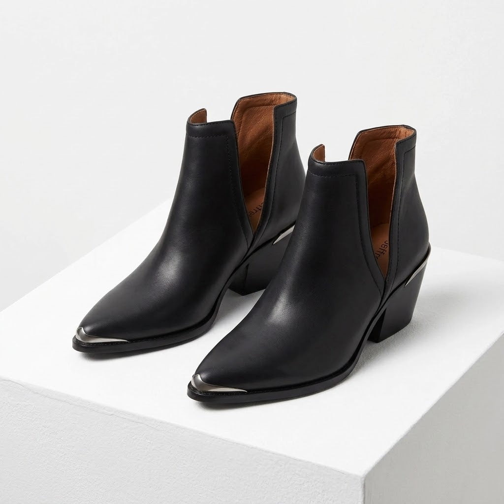 Boots Ankle Heels By Jeffrey Campbell In Black, Size: 8
