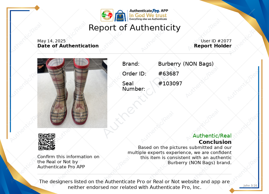 Boots Rain By Burberry In Brown & Red, Size: 7