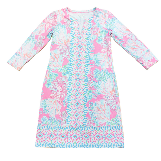 Dress Designer By Lilly Pulitzer In Blue & Pink, Size: Xs