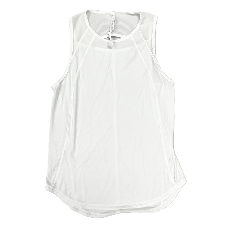 Athletic Tank Top By Lululemon In White, Size: S