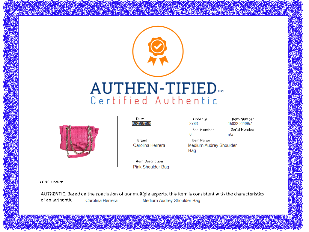 Handbag Designer By Carolina Herrera, Size: Medium