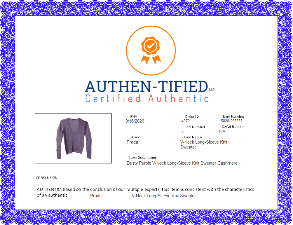 Sweater Luxury Designer By Prada In Purple, Size: L