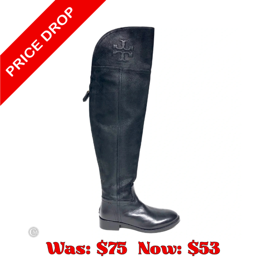Boots Designer By Tory Burch In Black, Size: 5