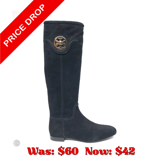 Boots Designer By Tory Burch In Black, Size: 5