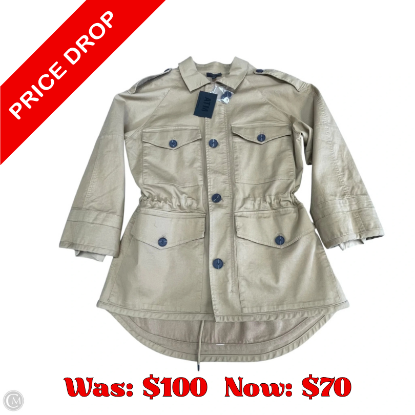 Jacket Utility By Atm In Brown, Size: Xs