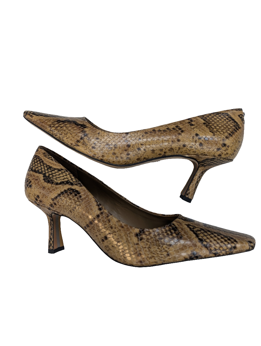 Shoes Heels Stiletto By Clothes Mentor In Snakeskin Print, Size: 7.5