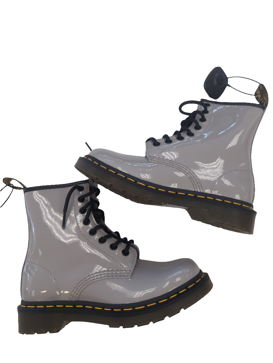 Boots Ankle Flats By Dr Martens In Grey, Size: 6