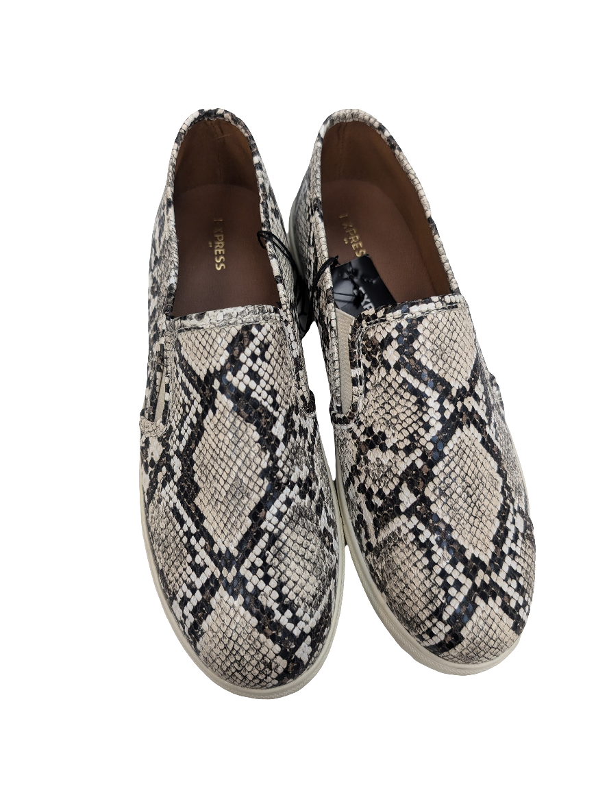 Shoes Flats Mule & Slide By Express In Snakeskin Print, Size: 9