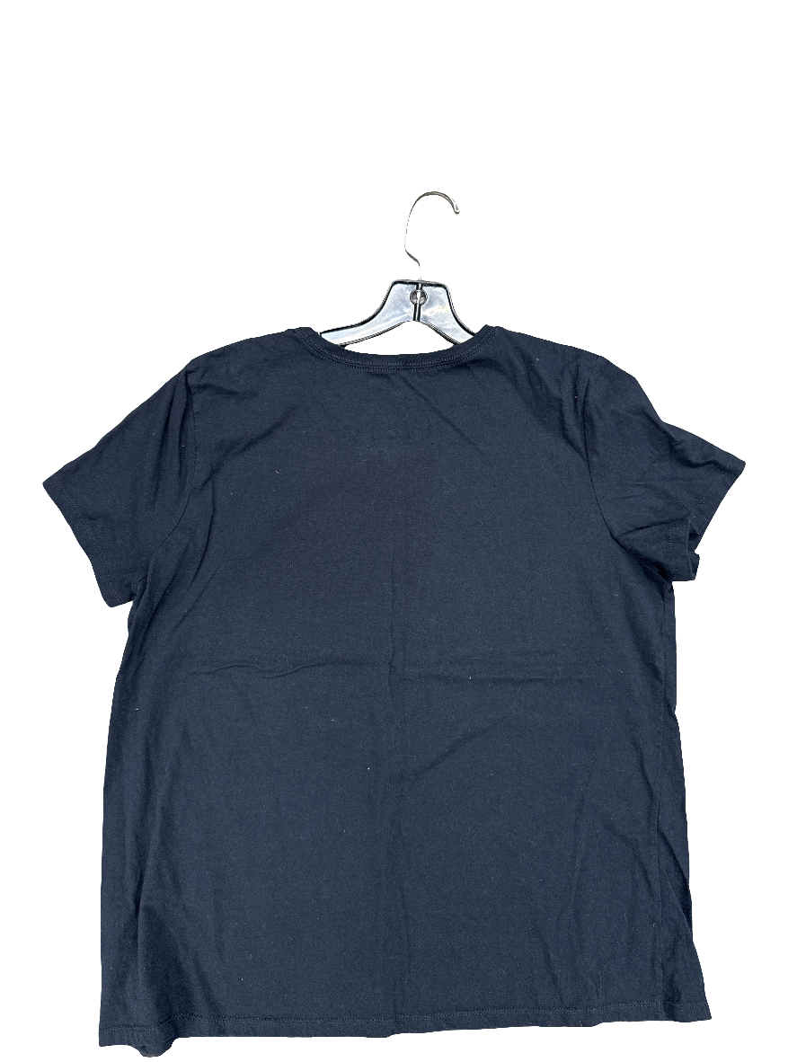 Top Short Sleeve By Clothes Mentor In Black, Size: Xl