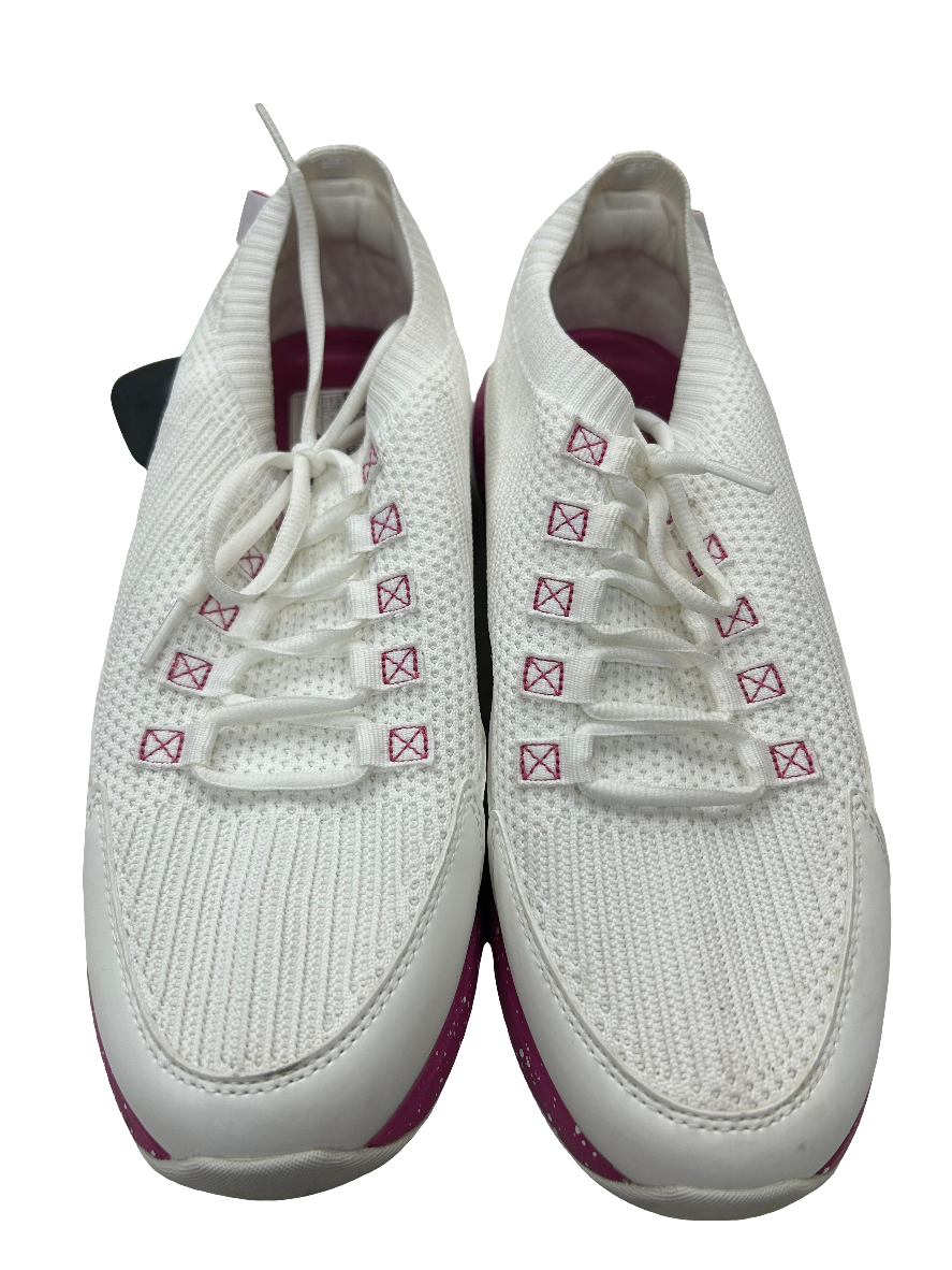 Shoes Sneakers By Clothes Mentor In White Pink, Size: 10